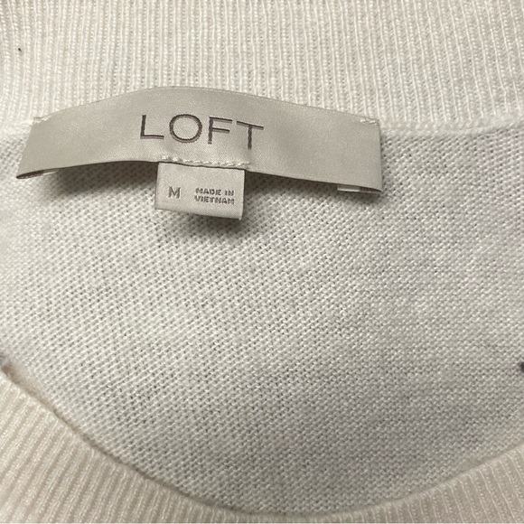 Loft Polka Dot Wool Blend Sweater - Picture 8 of 8